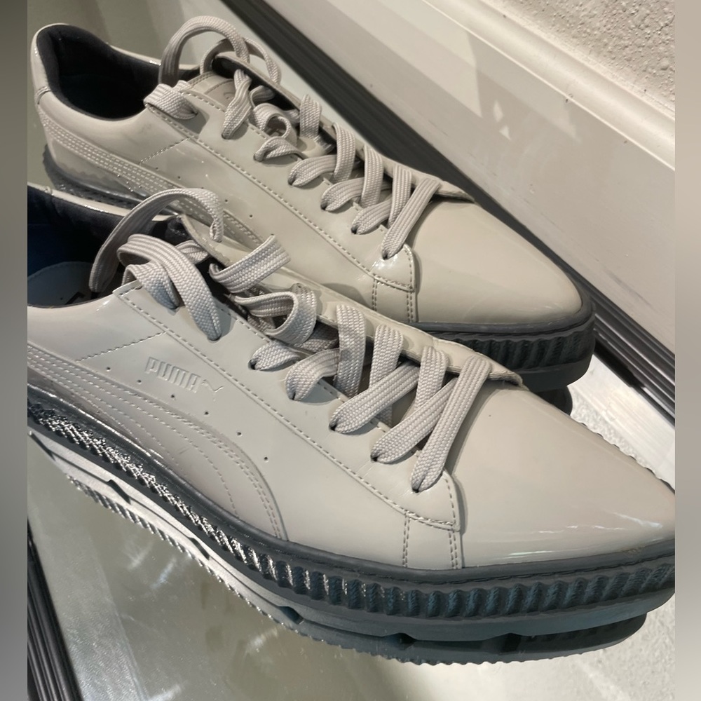 Puma Fenty by Rihanna Leather Creeper in Oatmeal
